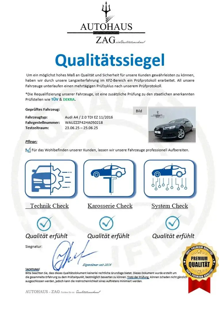 Audi A4 Avant 2.0 TDI*Bi-XENON*NAVI*AHK*VIRTUAL* Grau - 2