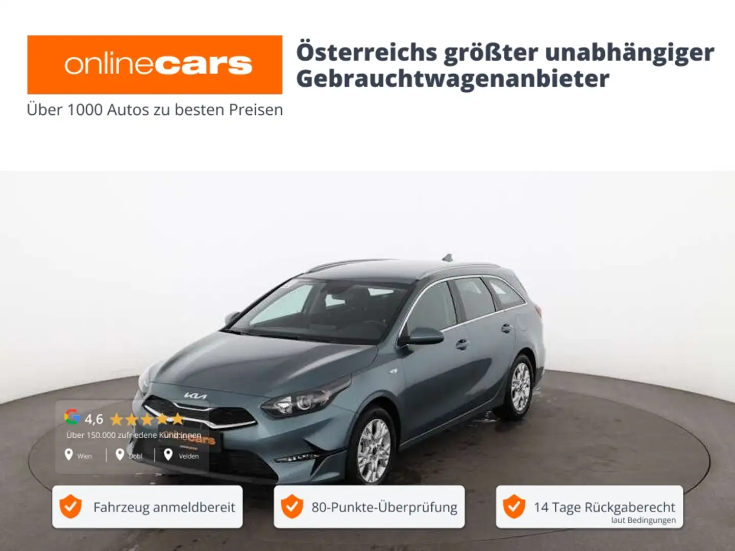 Kia Ceed SW / cee'd SW Ceed SW 1.6 CRDi Silber Aut NAVI R-CAM SITZHZG Grau - 1
