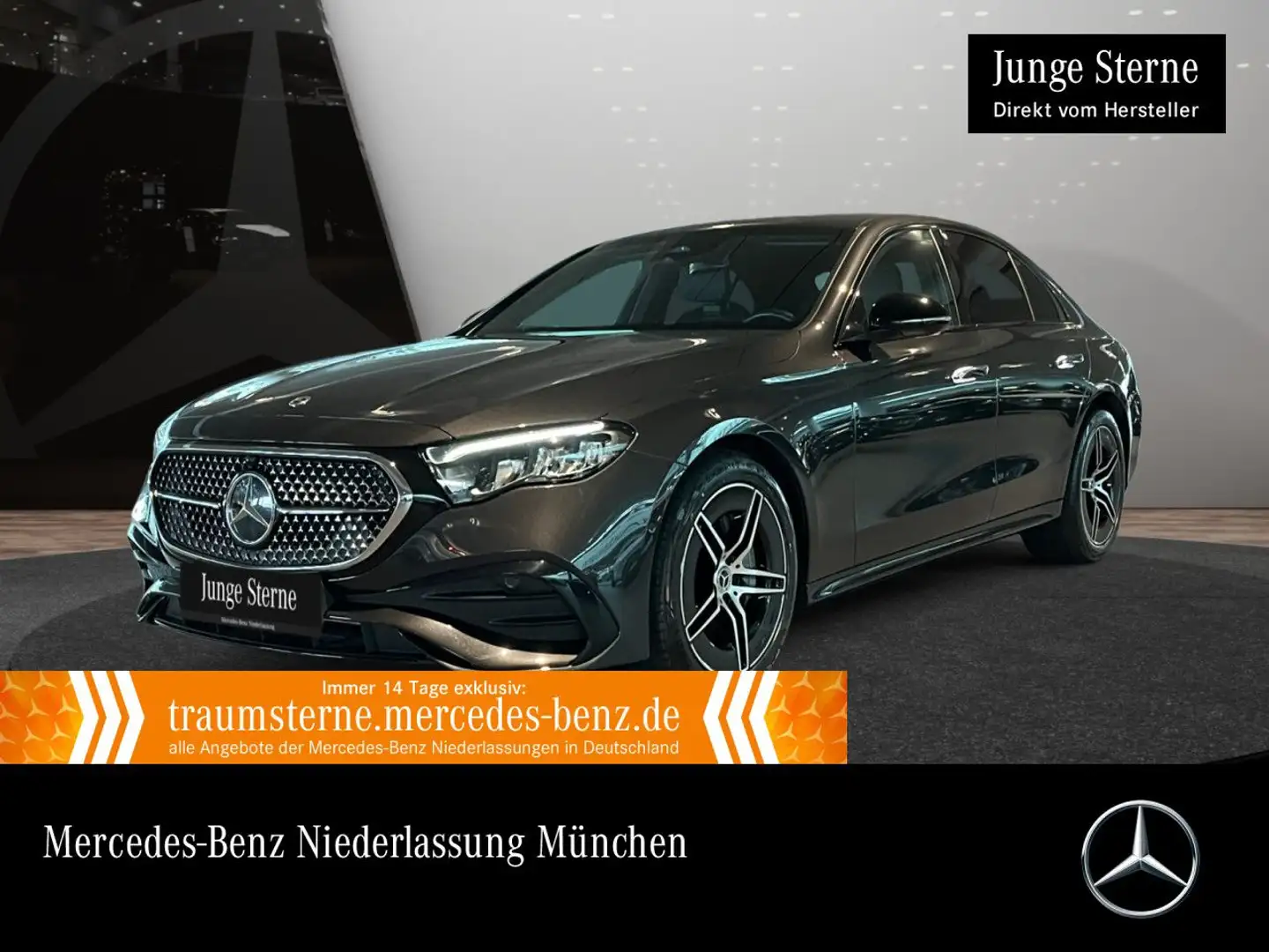 Mercedes-Benz E 220 d AMG Distr. LED Night Kamera Spurhalt-Ass Grau - 1