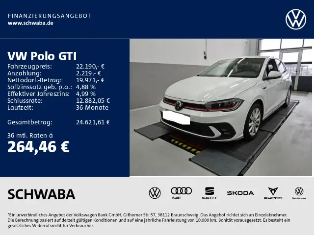 Volkswagen Polo GTI 2.0 TSI DSG *IQ.LIGHT*BEATS*ACC*17''*