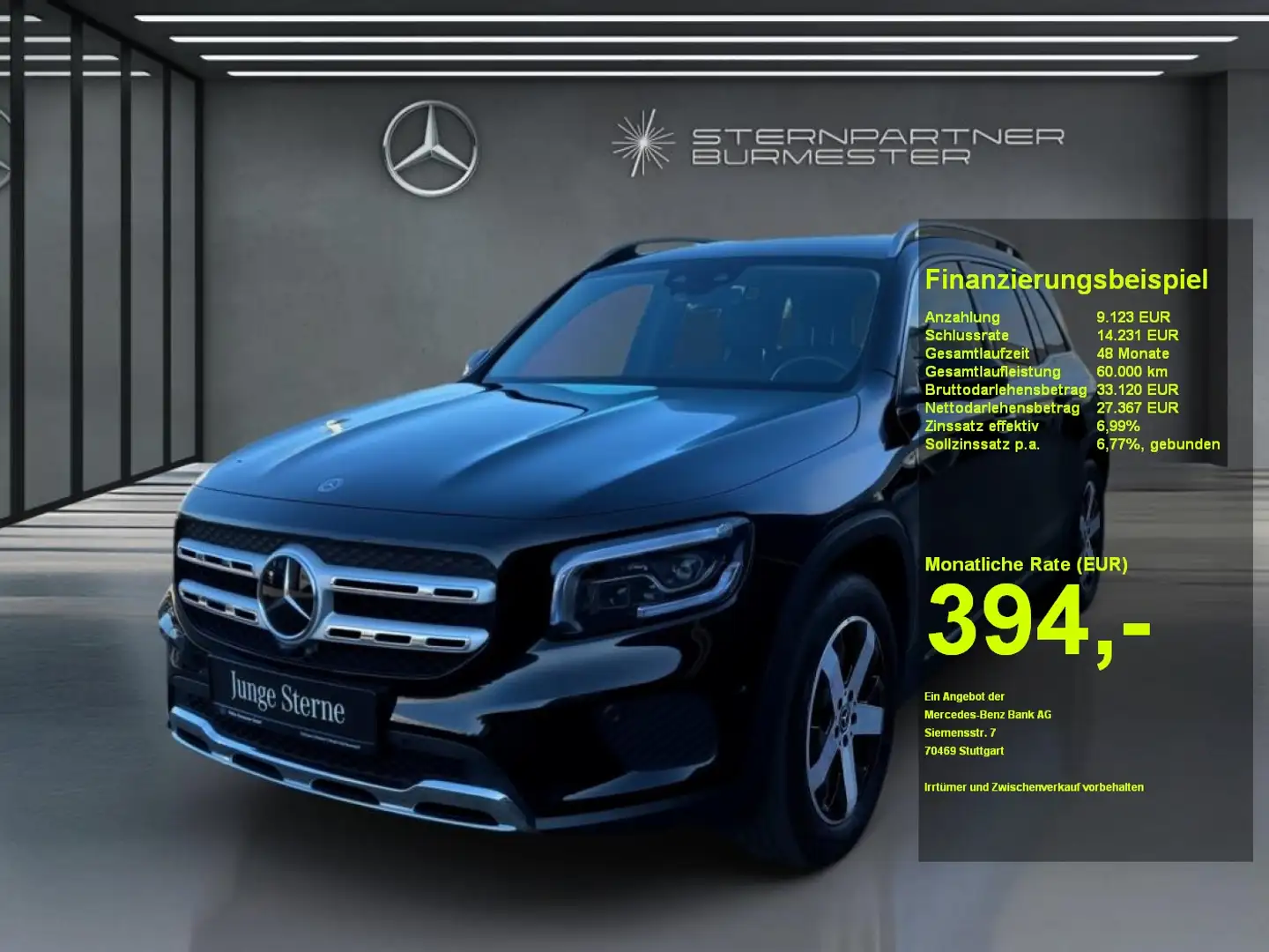Mercedes-Benz GLB 250 4M +Progressive+MBUX+KAMERA+AHK+360°+HuD Schwarz - 1