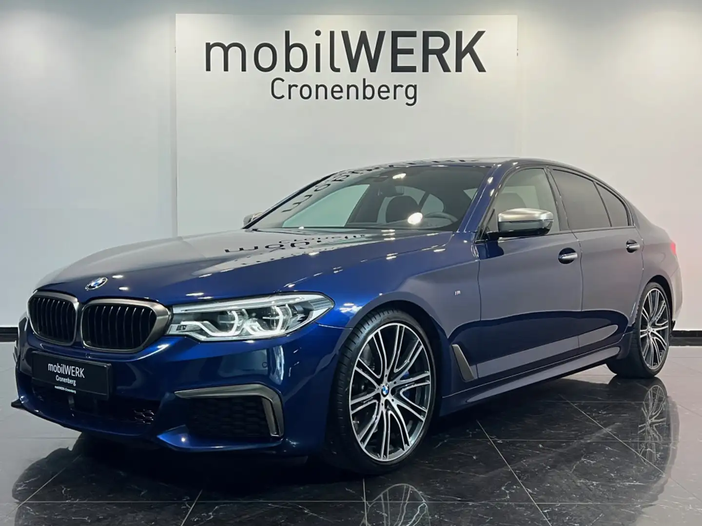 BMW 550 i xDrive HuD Schiebedach adapt.LED Standh. Blauw - 1