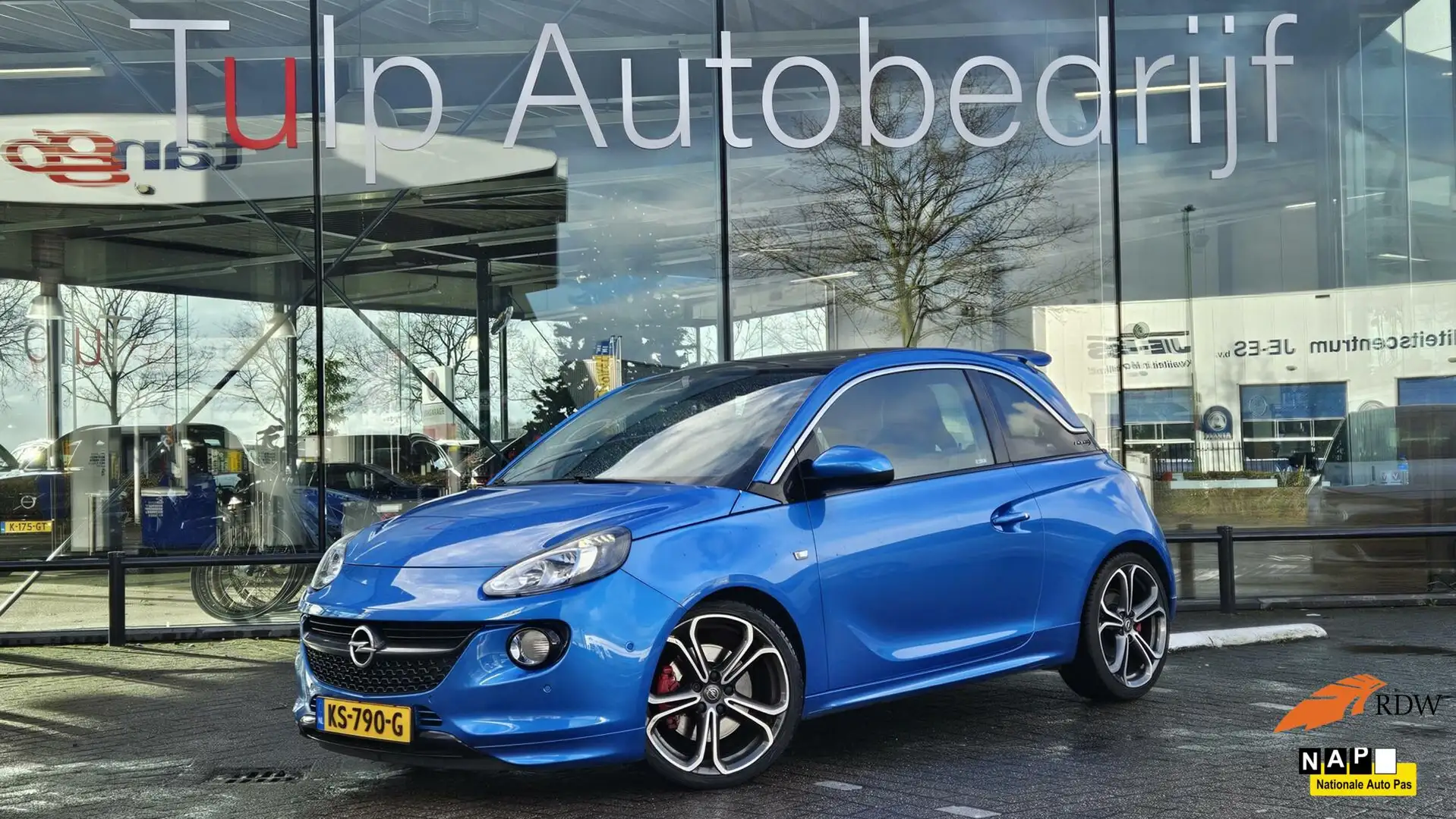 Opel Adam 1.4 Turbo S Airco Recaro 18"LMV Pano OPC NAP Bleu - 1