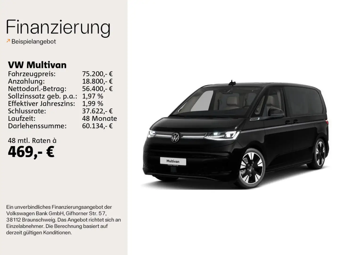 Volkswagen T7 Multivan T7 Multivan Style TDI DSG *Stand*Pano*NAV*AHK*H& Schwarz - 2
