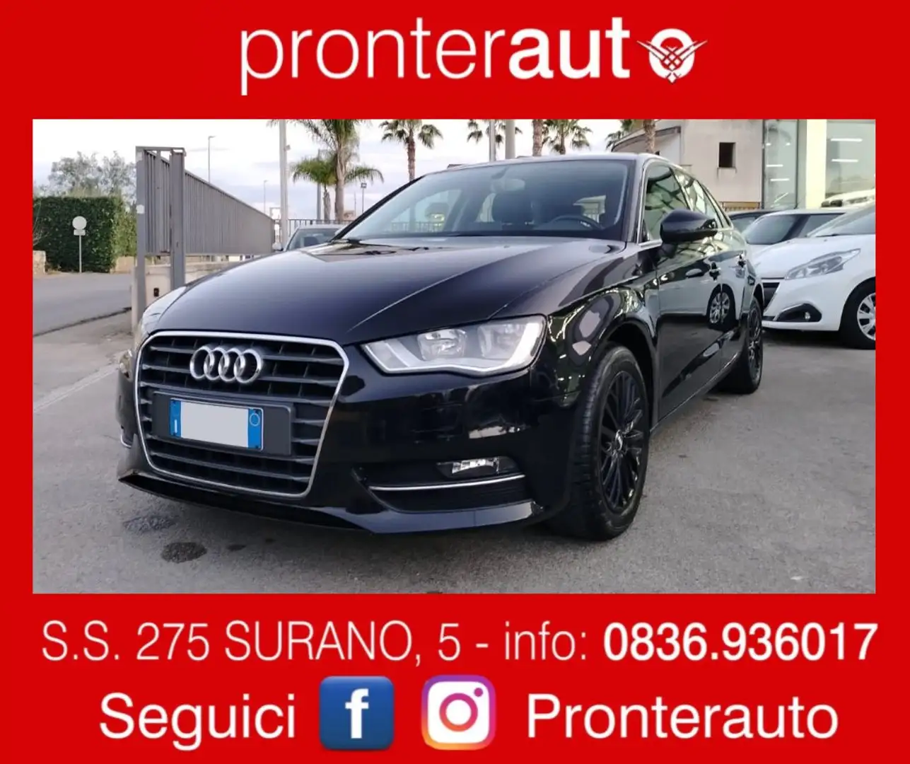 Audi A3 Sportback 1.6 tdi Ambition 110cv Noir - 1
