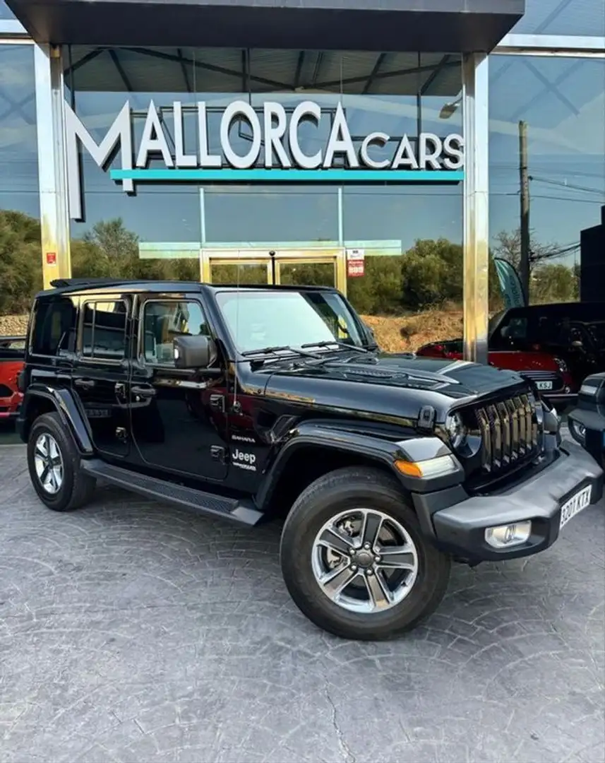 Jeep Wrangler 4p 2.2 CRD Sahara 8ATX E6D Negro - 2