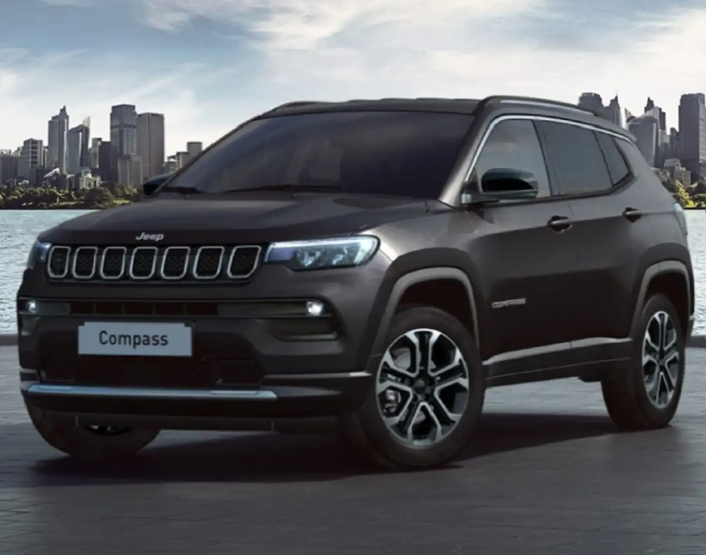 Jeep Compass 1.3 Turbo T4 190 CV PHEV AT6 4xe Limited Zwart - 1
