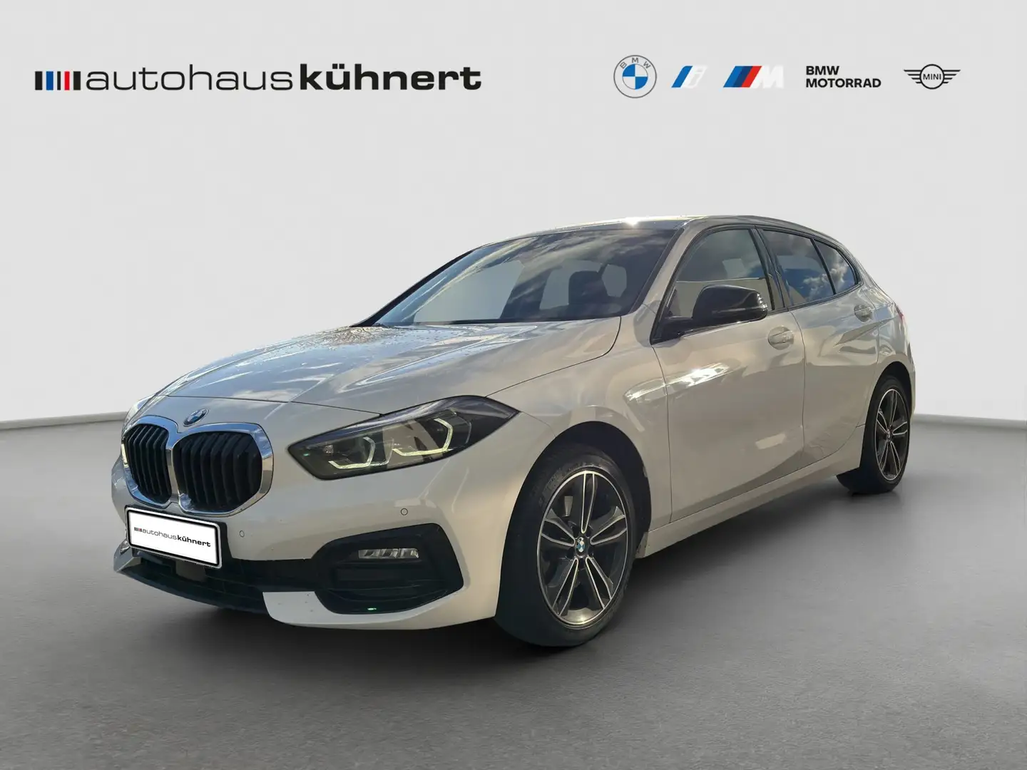 BMW 118 i Sport-L/AHK/Navi/Alarm/Head-Up/LED/Lordose Weiß - 1