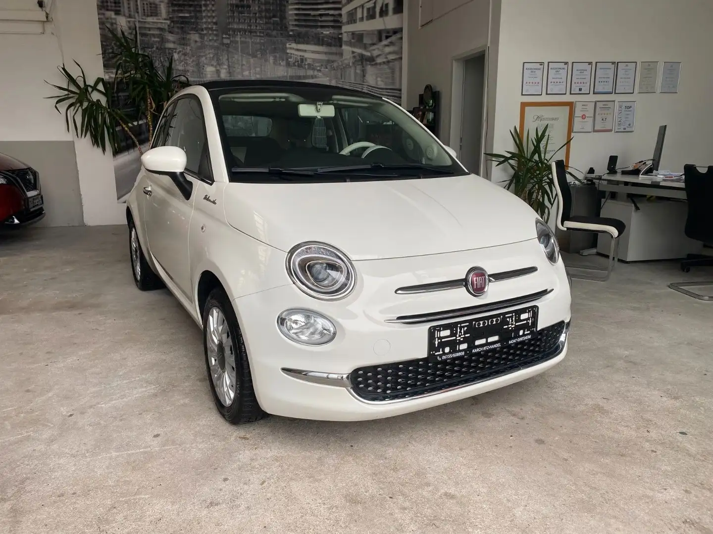 Fiat 500C Dolcevita Cabrio/AppleCarplay/Klima/PDC Weiß - 1