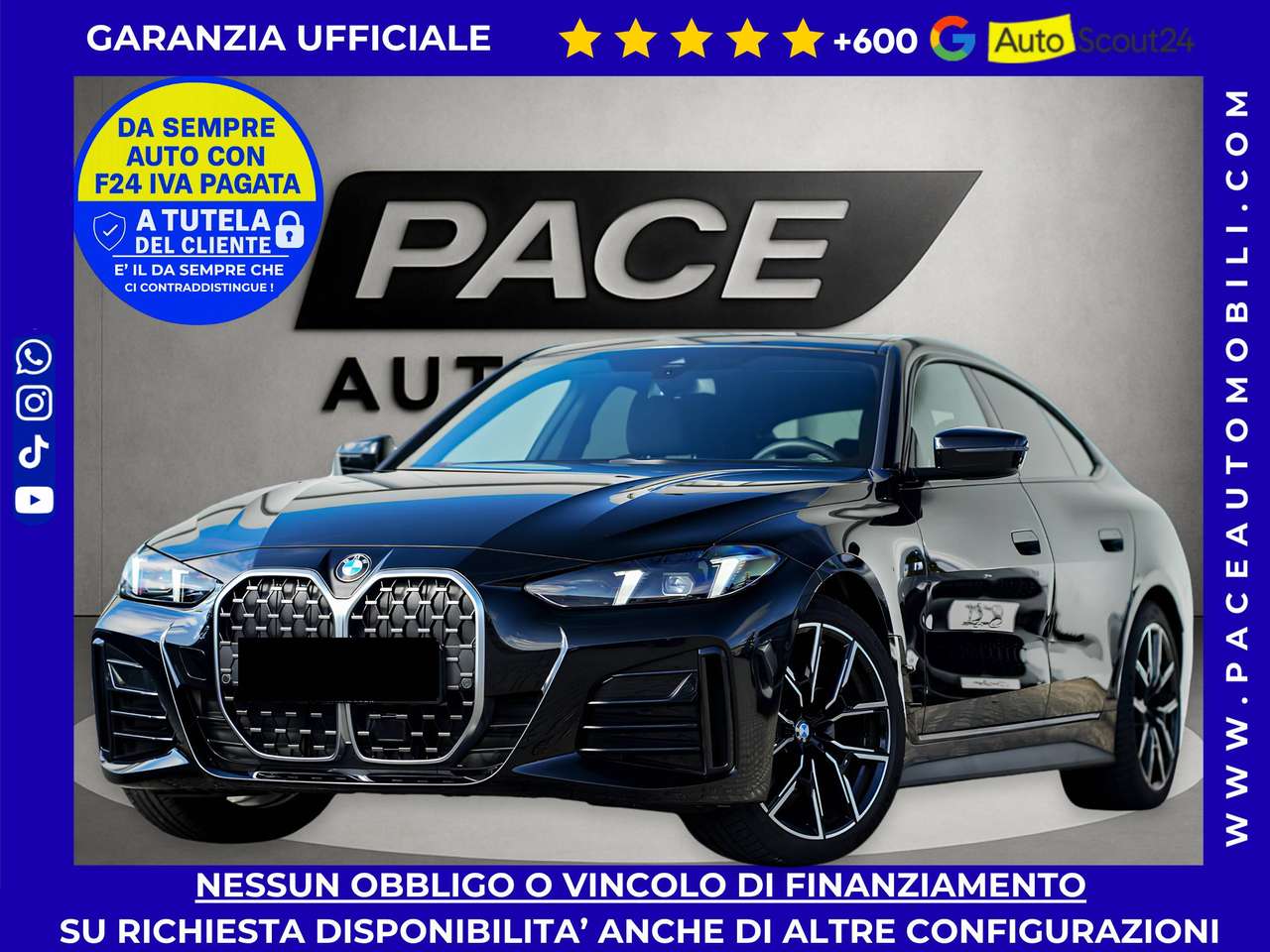 BMW 420 D GRAN COUPE MSPORT M-SPORT 19" PDC F1 TETTO LASER