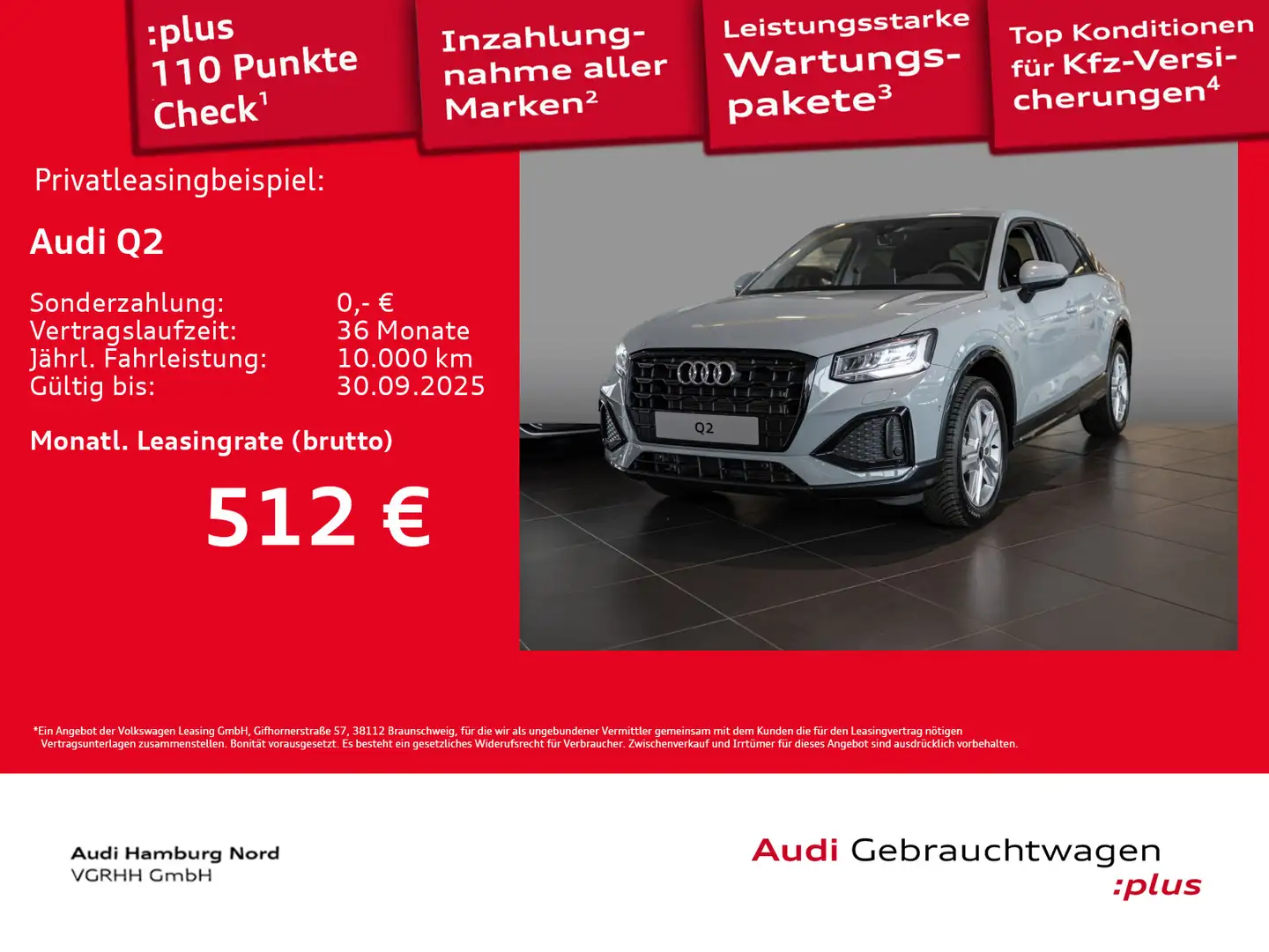 Audi Q2 35 TFSI advanced S tronic LED CarPlay Kamera Gris - 1
