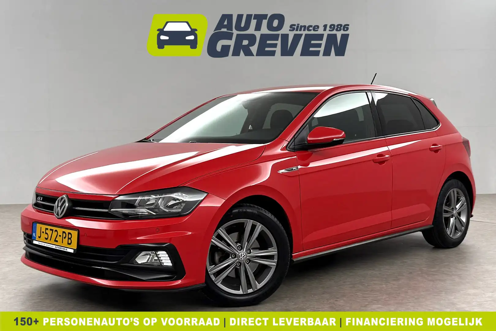 Volkswagen Polo 1.0 TSI 116PK R-line Clima LED Virtual Adaptive Cr Rood - 1
