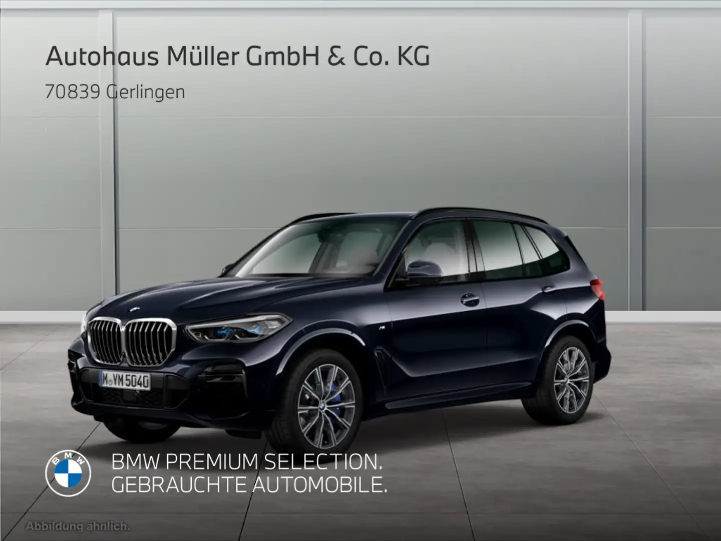 BMW X5 xDrive40d 2-Achs Luftfederung HUD LED AHK Laser 1V Schwarz - 1