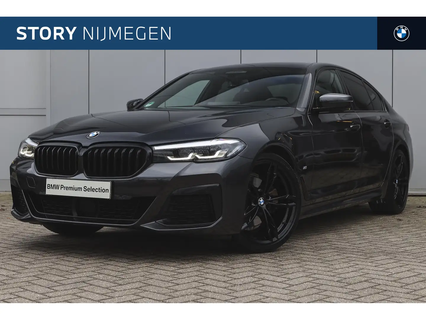 BMW 520 5 Serie 520d High Executive M Sport Automaat / Spo Grijs - 1