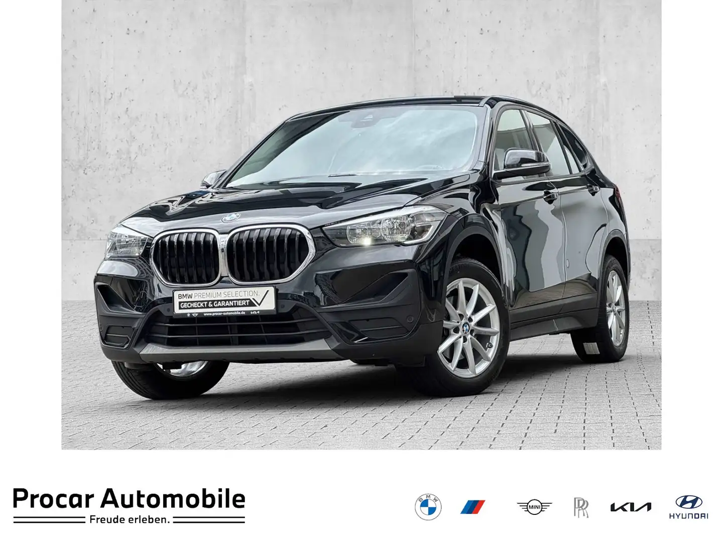 BMW X1 sDrive18d Navi PDC DAB Parkass. Klimaaut. DAB Negro - 1