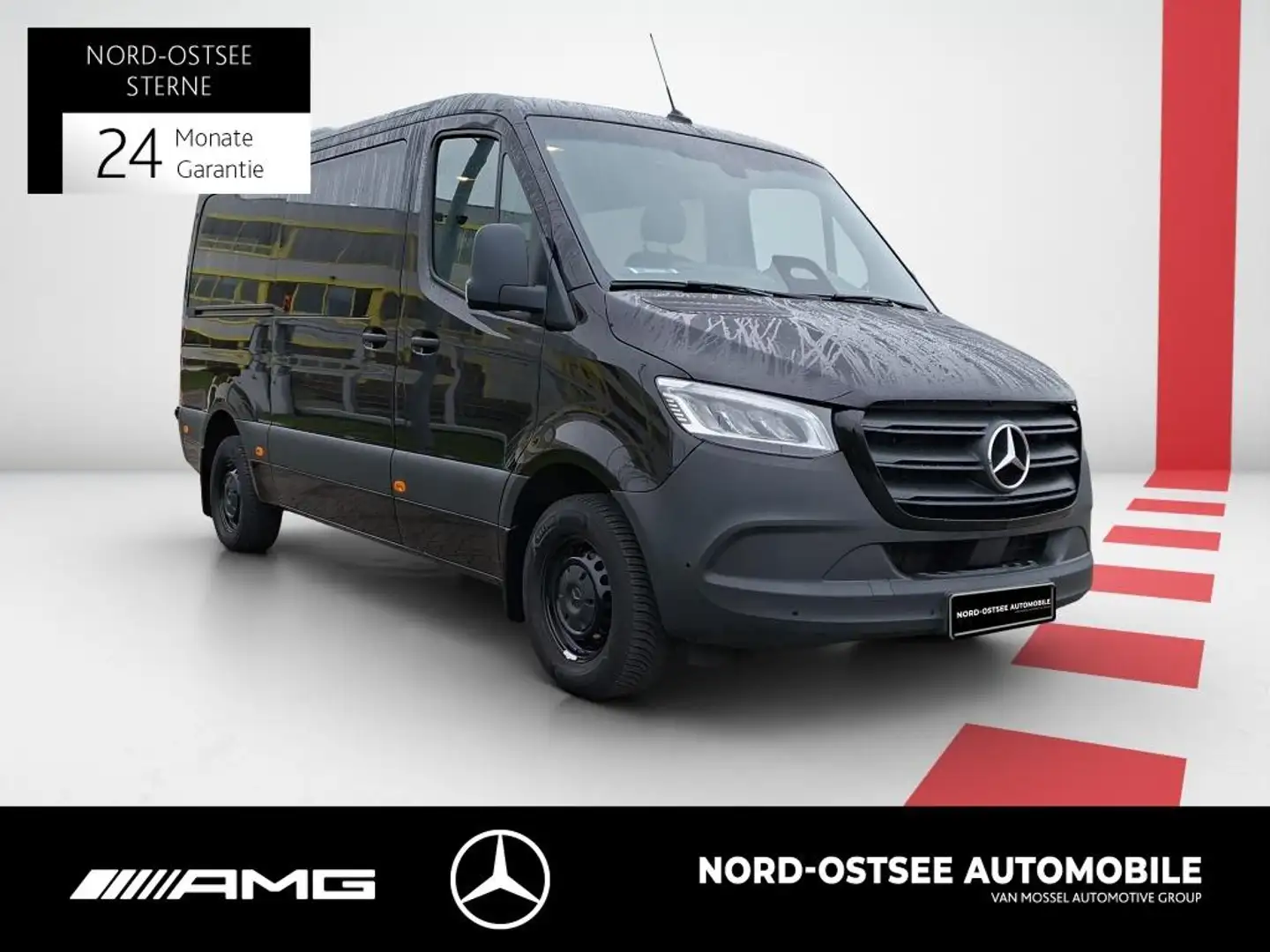 Mercedes-Benz Sprinter 317 TOURER AUTOM AHK 2,5t DACHKLIMA KAM Schwarz - 2