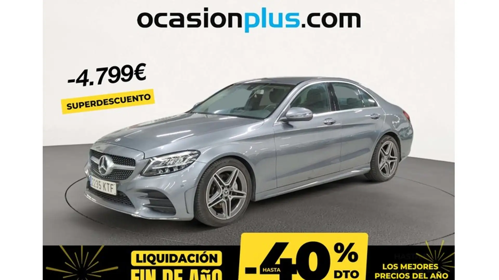 Mercedes-Benz C 200 9G-Tronic Gris - 1