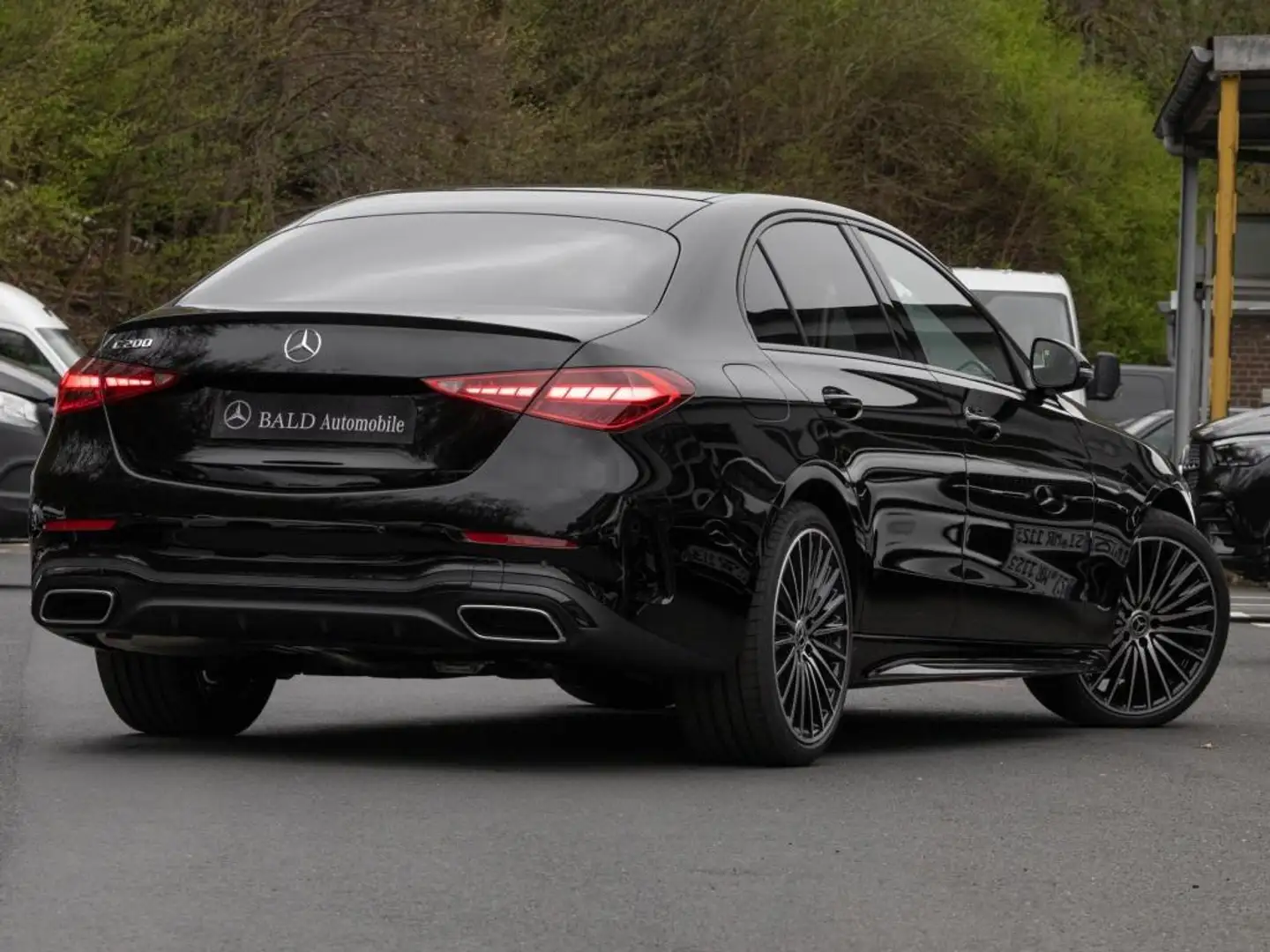 Mercedes-Benz C 200 AMG/LED/Pano/Burm3D/360/Memo/Totw/Night/19 Schwarz - 2