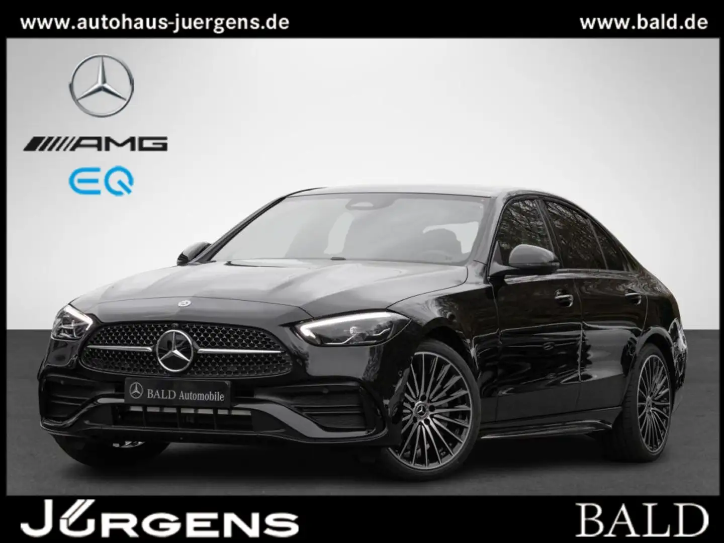 Mercedes-Benz C 200 AMG/LED/Pano/Burm3D/360/Memo/Totw/Night/19 Schwarz - 1
