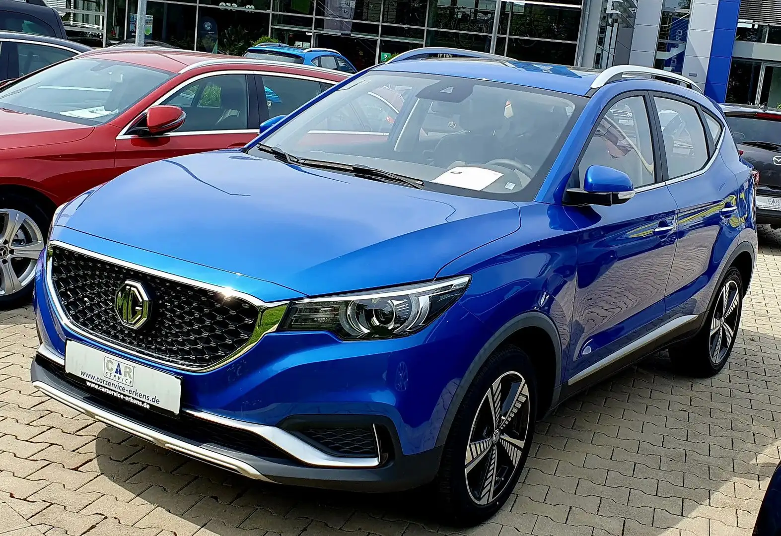 MG ZS 45kWh Luxury Tageszulassung Navi Leder Pano ! Blau - 1