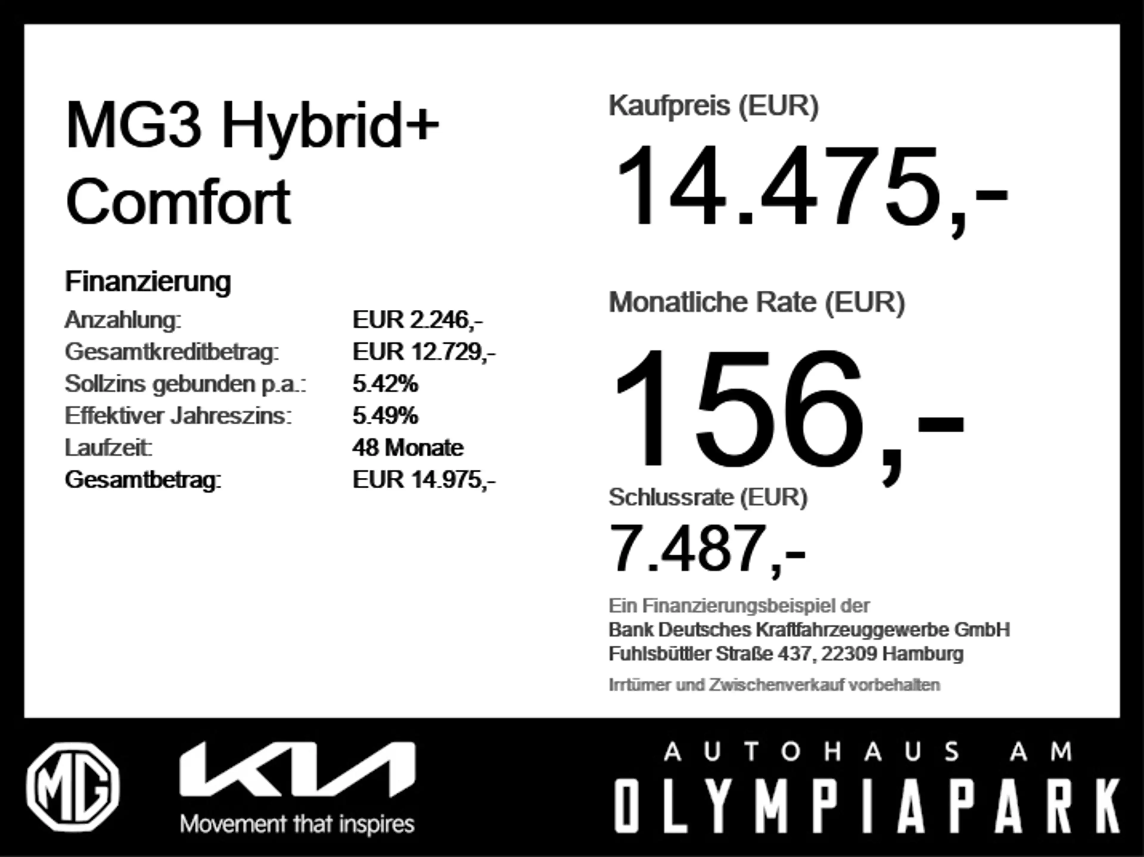 MG MG3 Hybrid+ Comfort NAVI*RÜCKFAHRKAMERA*LED — photo 6