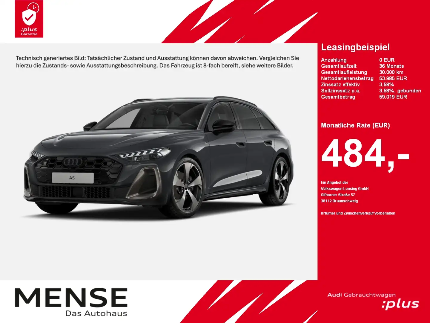 Audi A5 Avant 2.0 TFSI S tronic edition one B&O|AHK Grau - 1