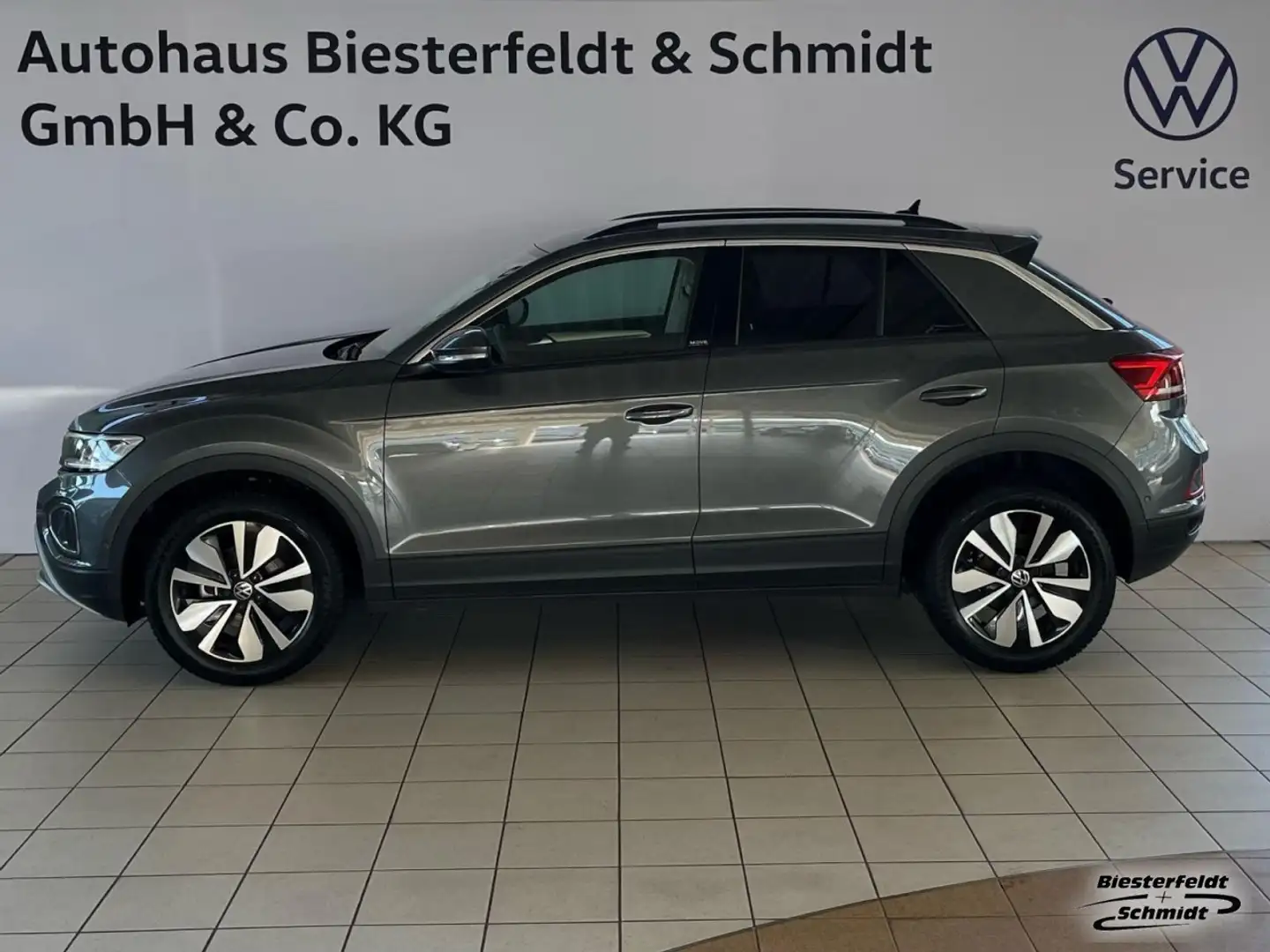 Volkswagen T-Roc 1.0TSI StandH SHZ APP Navi Klima LED GJR Klima Gris - 1