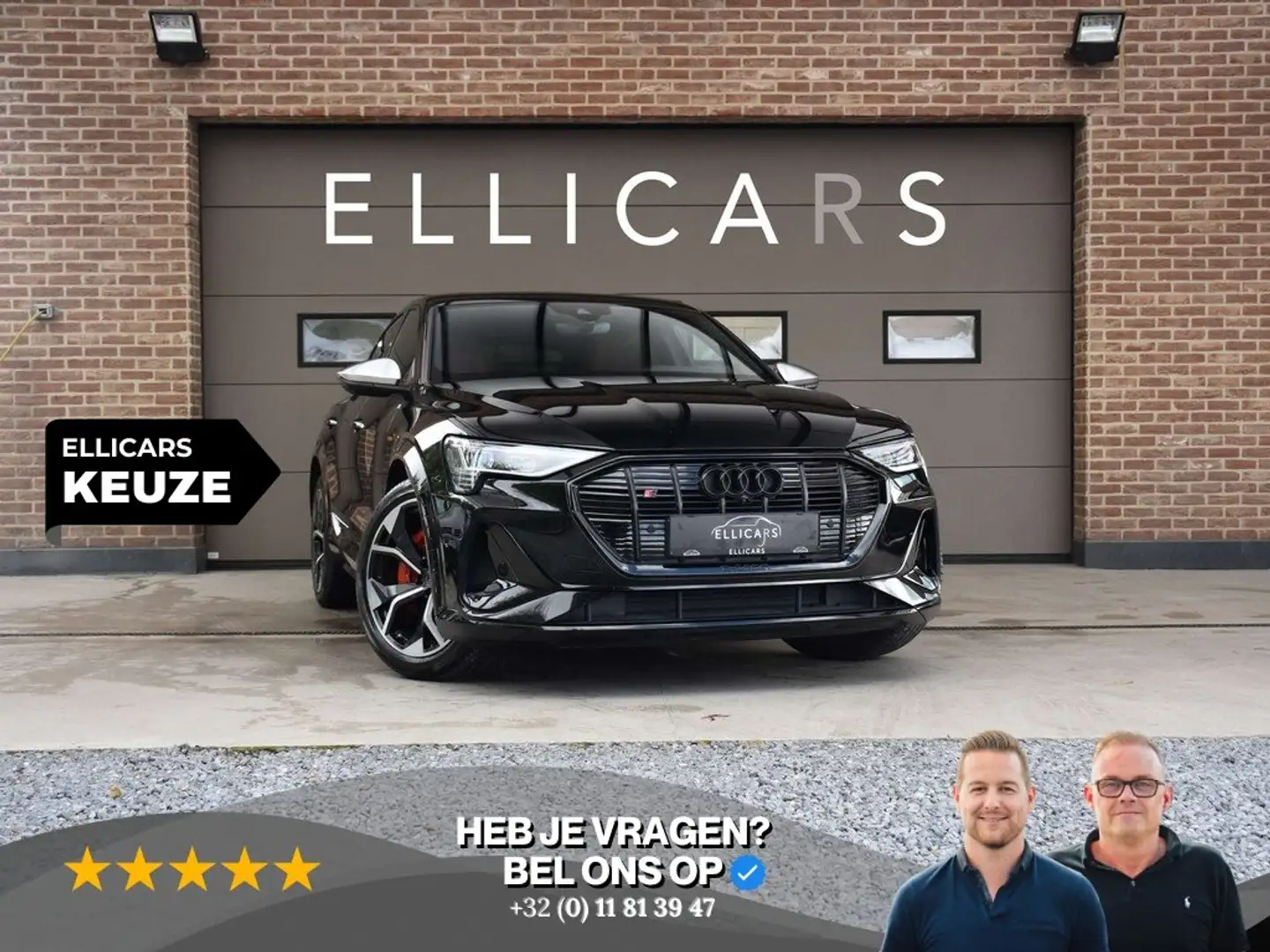 Audi e-tron 95 KWH / SB QUATTRO / S LINE / SCHUIFDAK / CARPLAY Noir - 1