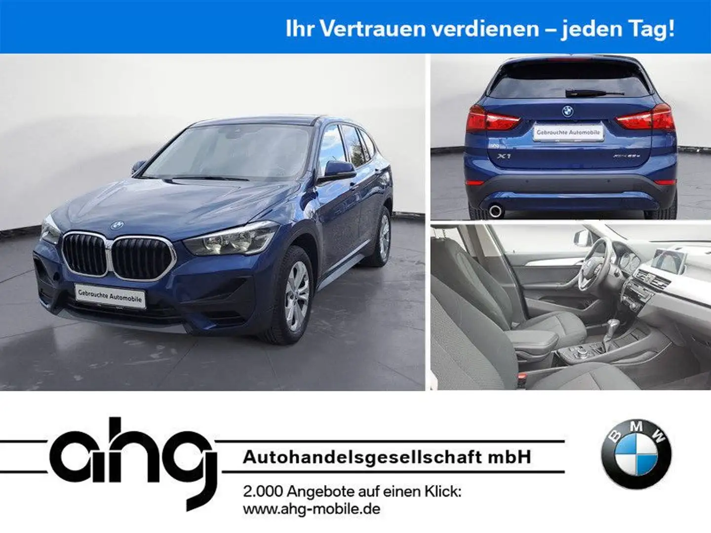 BMW X1 xDrive25e Advantage Steptronic Aut. Klimaaut. Bleu - 1