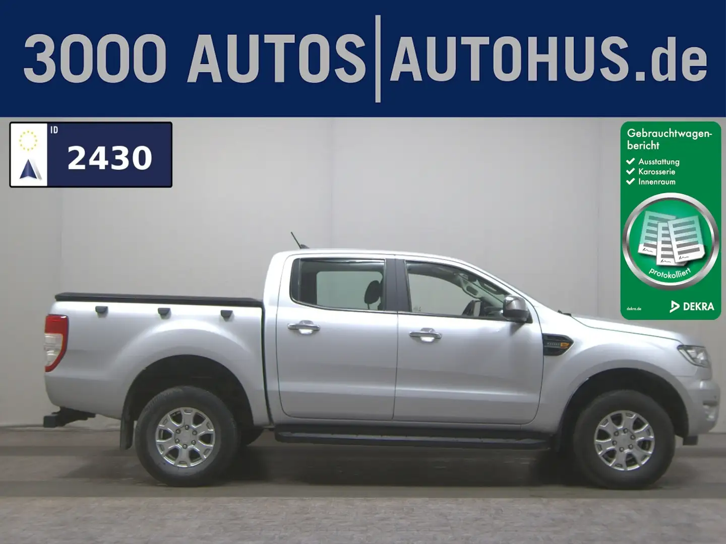 Ford Ranger 2.0 TDCI 4x4 Panther XLT DOKA Navi AHK Argent - 1