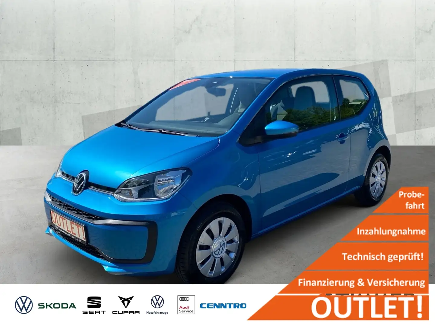 Volkswagen up! 1.0 MOVE! *RADIO *KLIMA *TELEFON * Blau - 1
