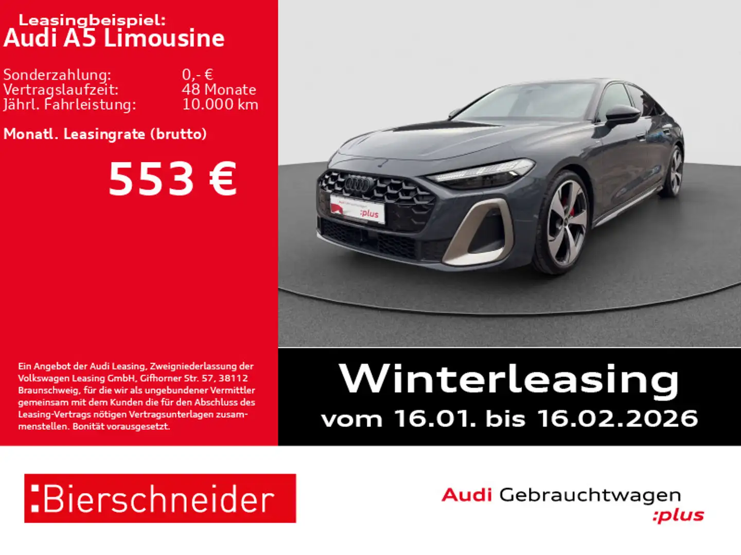 Audi A5 A5 Lim TFSI S-Line edition one AHK Grau - 1