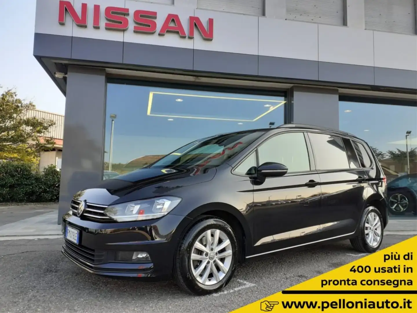 Volkswagen Touran 1.6 TDI 115 DSG AUTOMATICO 7 POSTI GARANZIA Nero - 1