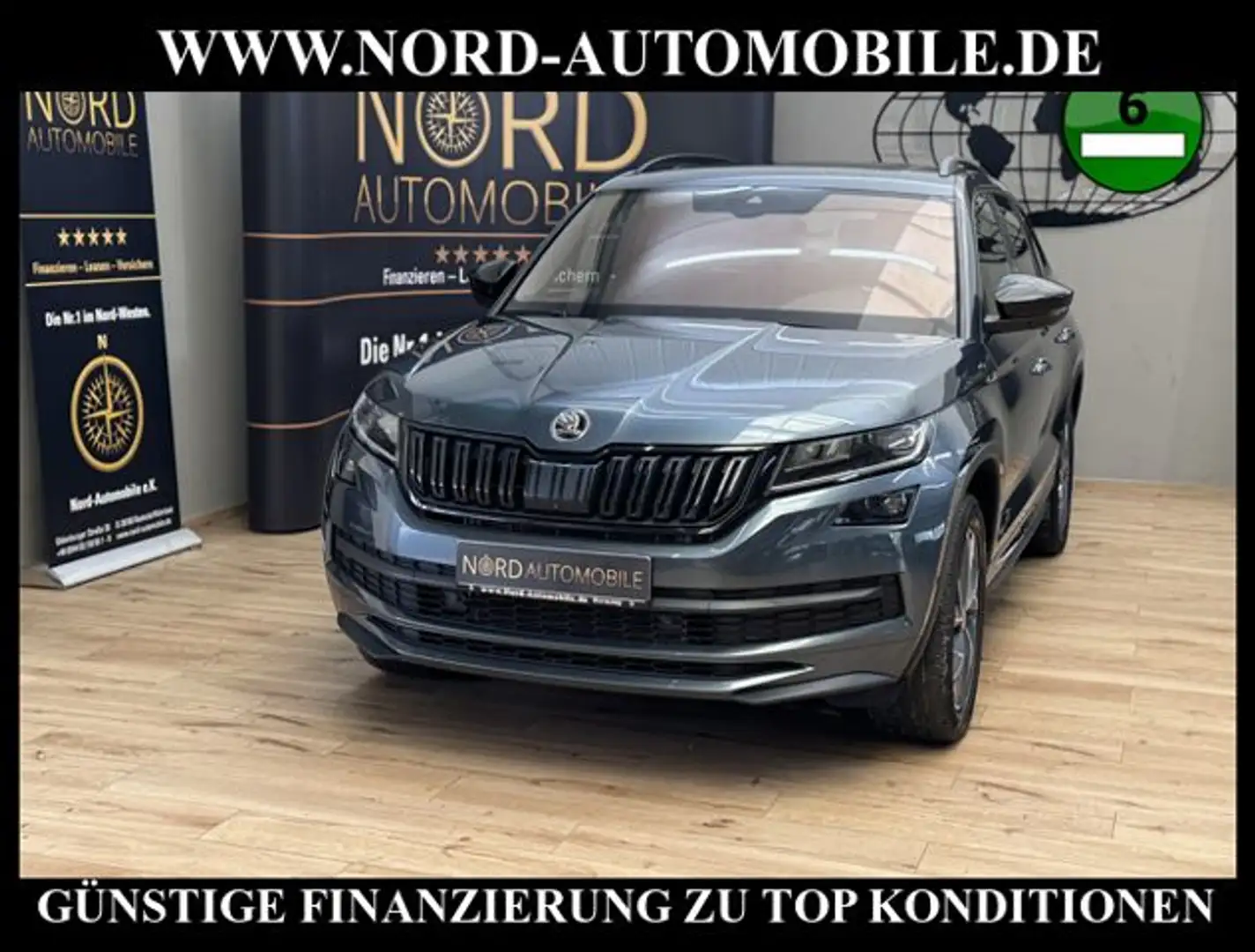 Skoda Kodiaq 2.0 TDI DSG Sportline 4x4 Pano/AHK/AreaVi Sportlin Grey - 1