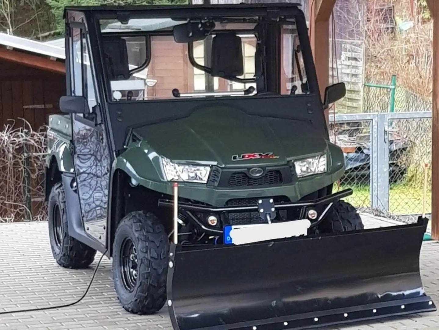 Kymco UXV 700 UXV 700i 4x4 ,mit Schneepflug und Zusatzheizung Grün - 2