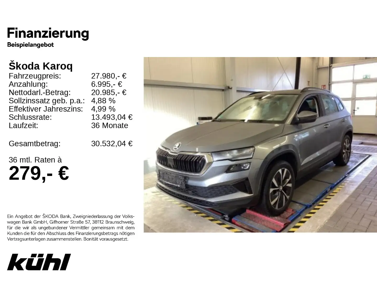 Skoda Karoq 2.0 TDI 4x4 DSG Tour LED/ACC/Kamera/Navi/A Grau - 1