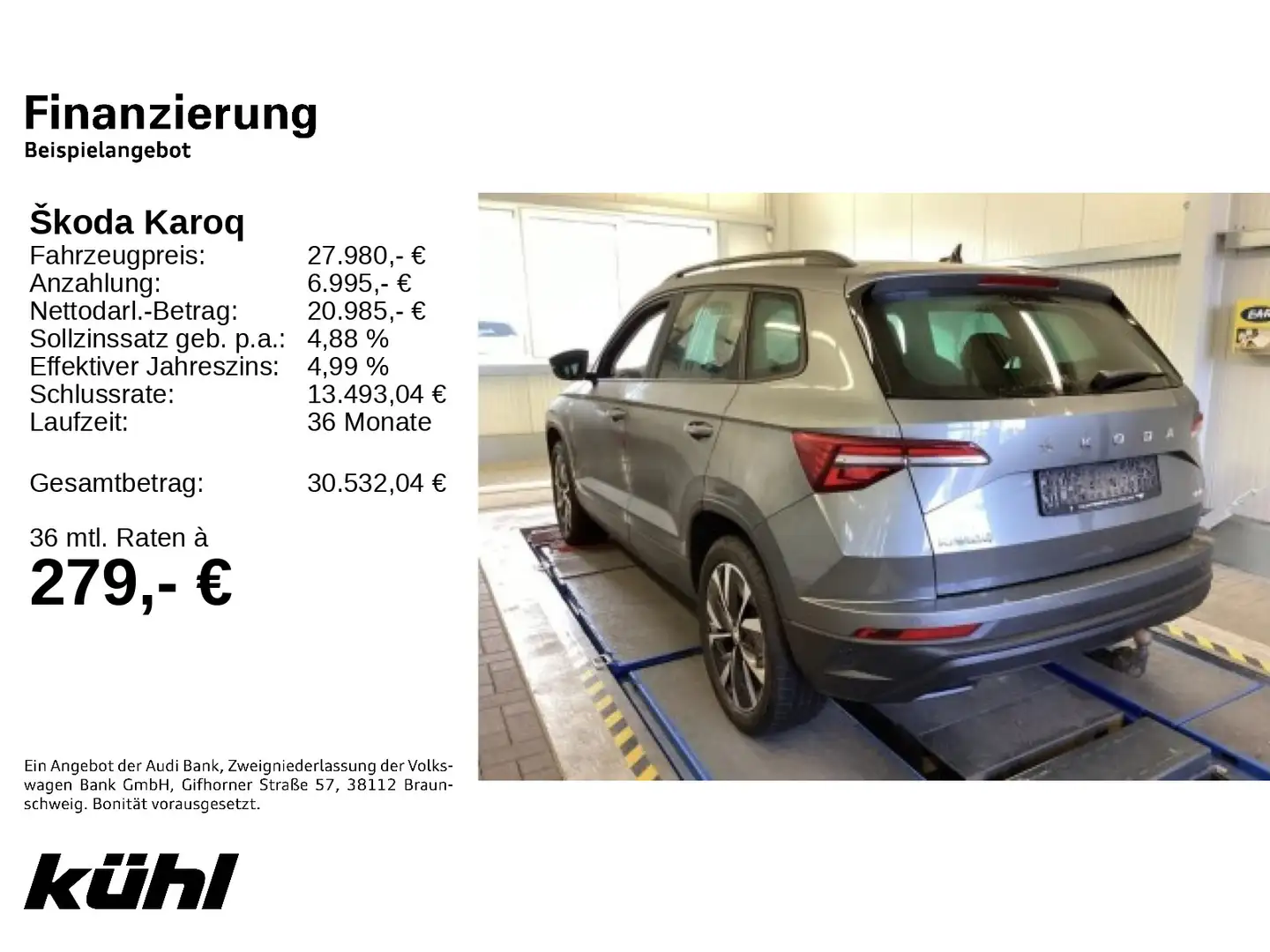 Skoda Karoq 2.0 TDI 4x4 DSG Tour LED/ACC/Kamera/Navi/A Grau - 2