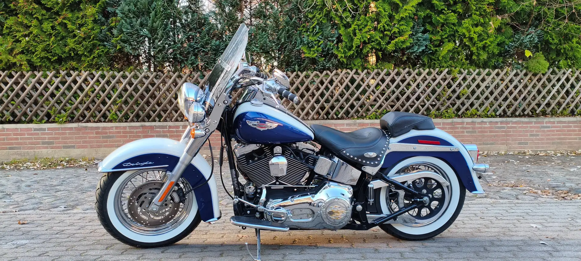 Harley-Davidson Deluxe Softail FLSTNI Azul - 2