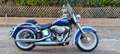 Harley-Davidson Deluxe Softail FLSTNI Blau - thumbnail 1