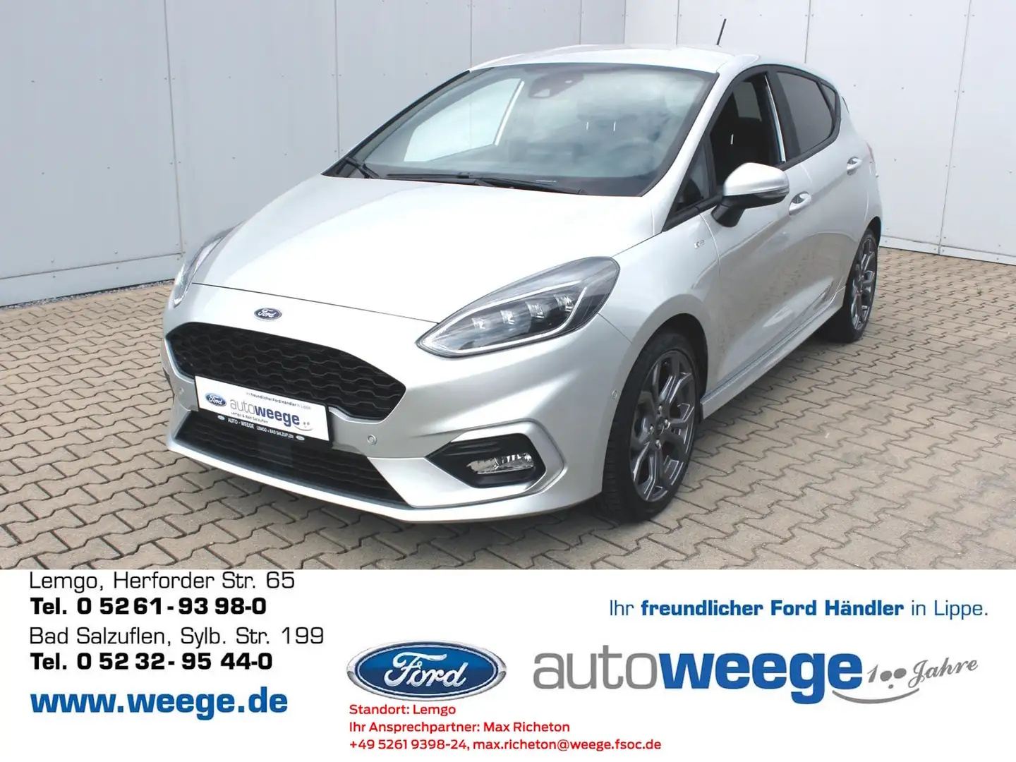 Ford Fiesta ST-Line Start/Stopp Серебристый - 1