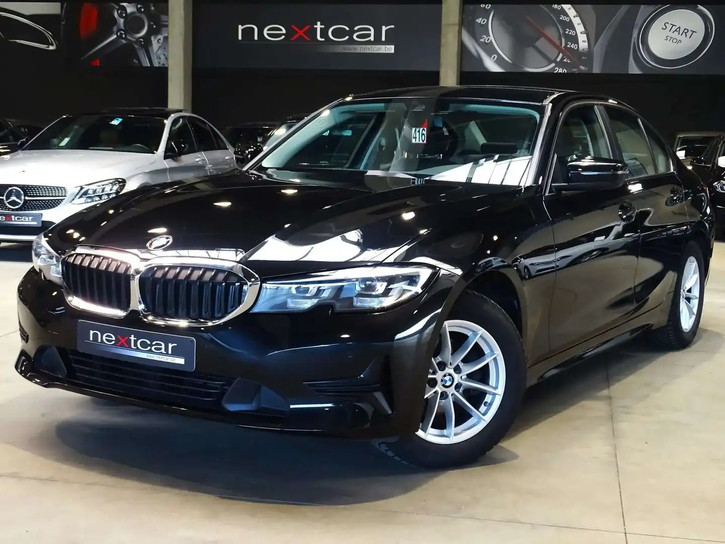 BMW 318 dA Berline G20 *CUIR-LED-NAVI-PARKING AV\u0026AR* Noir - 1