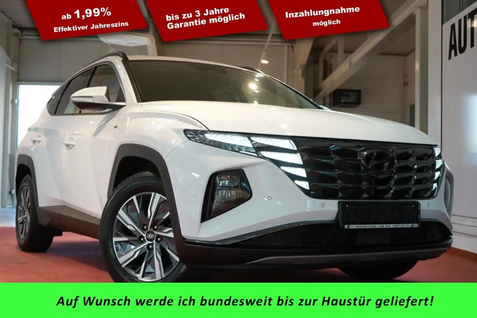 Hyundai TUCSON 1.6 48V 2WD Blackline*LED*Kamera*Navi* Weiß - 1