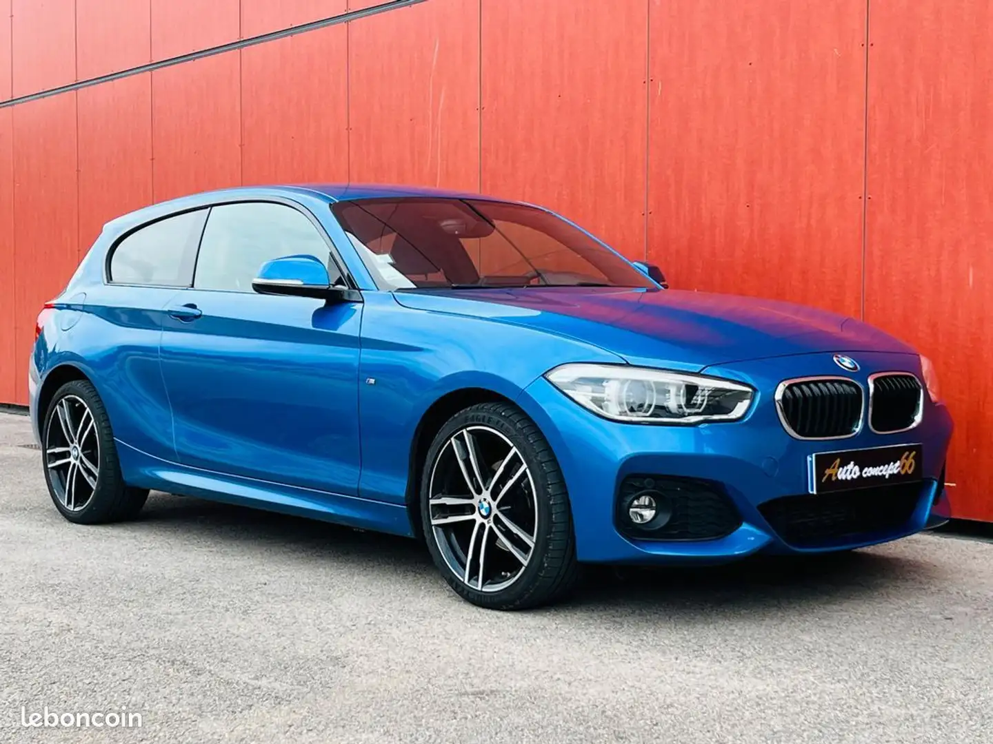 BMW 118 serie 118d 150ch 2.0 d turbo Bleu - 1