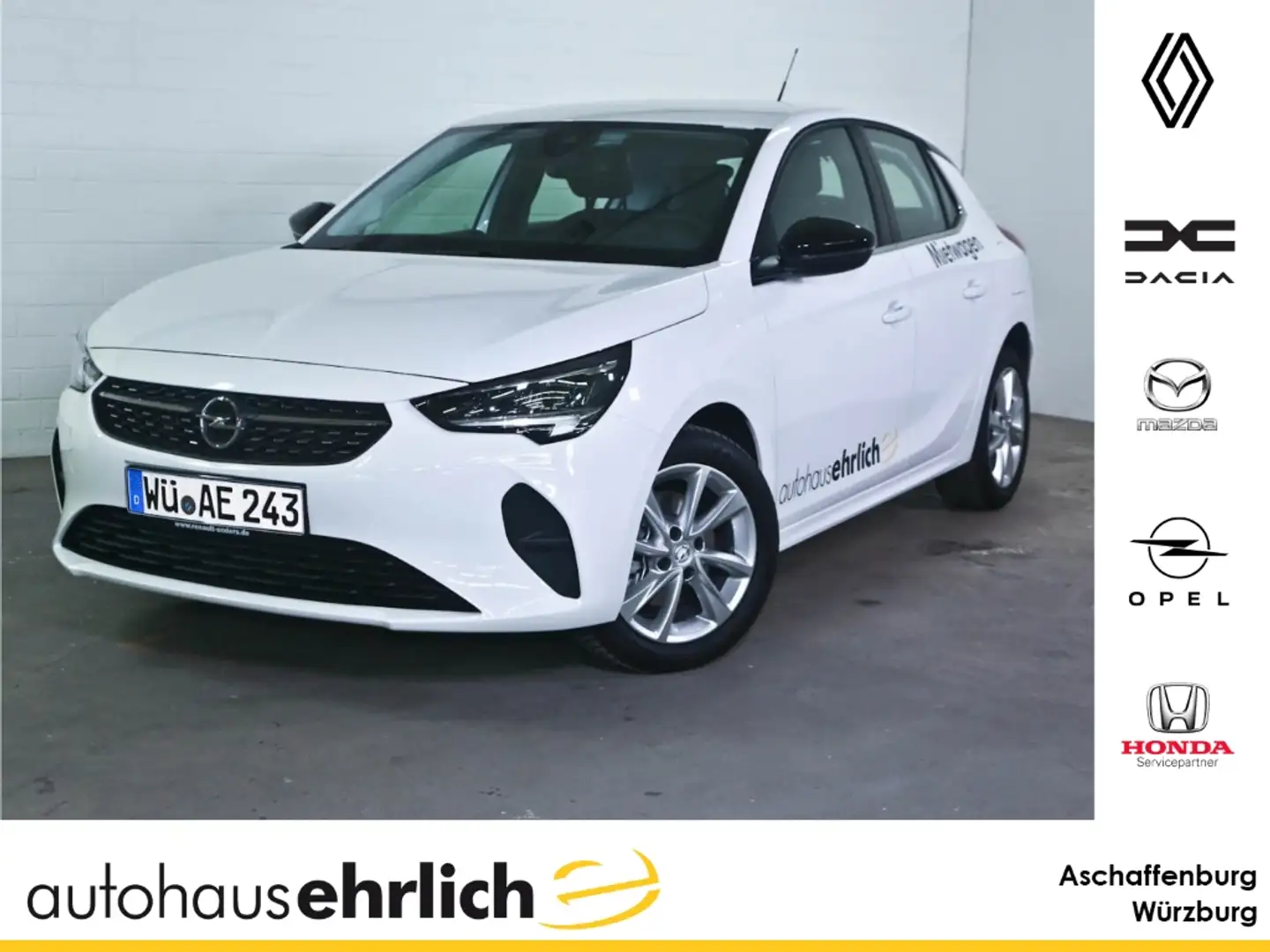 Opel Corsa F  Elegance 1.2 +Kmaera+Sitz. u- Lkh.+ Blanco - 1