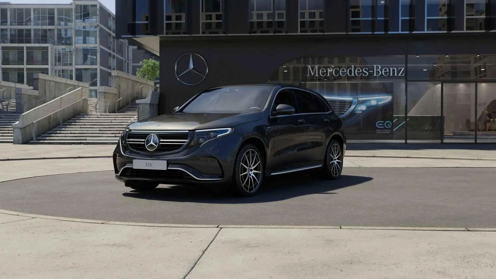 Mercedes-Benz EQC 400 4MATIC AMG Line 80 kWh Gris - 1