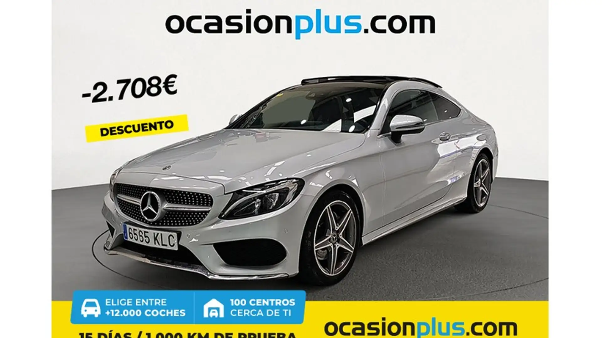 Mercedes-Benz C 220 Coupé 220d 9G-Tronic Plateado - 1