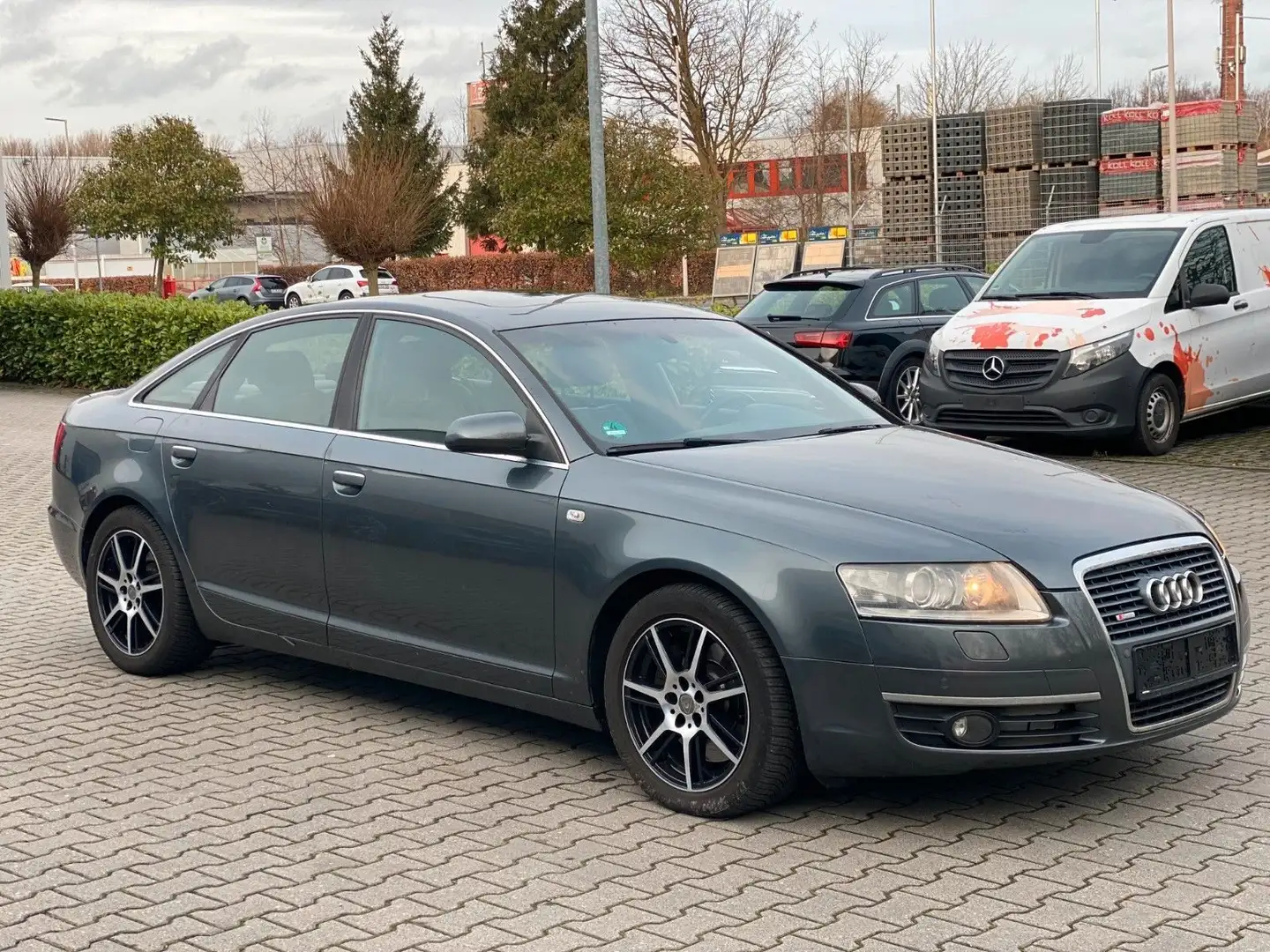 Audi A6 S Line *NAVI *LEDER *MOTORSCHADEN Gri - 1