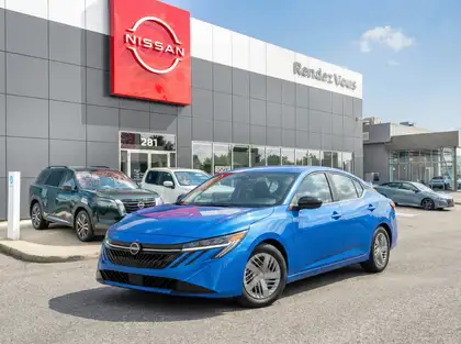 Blue 2026 Nissan Sentra Sedan Front-Wheel Drive Continuously Variable Transmission