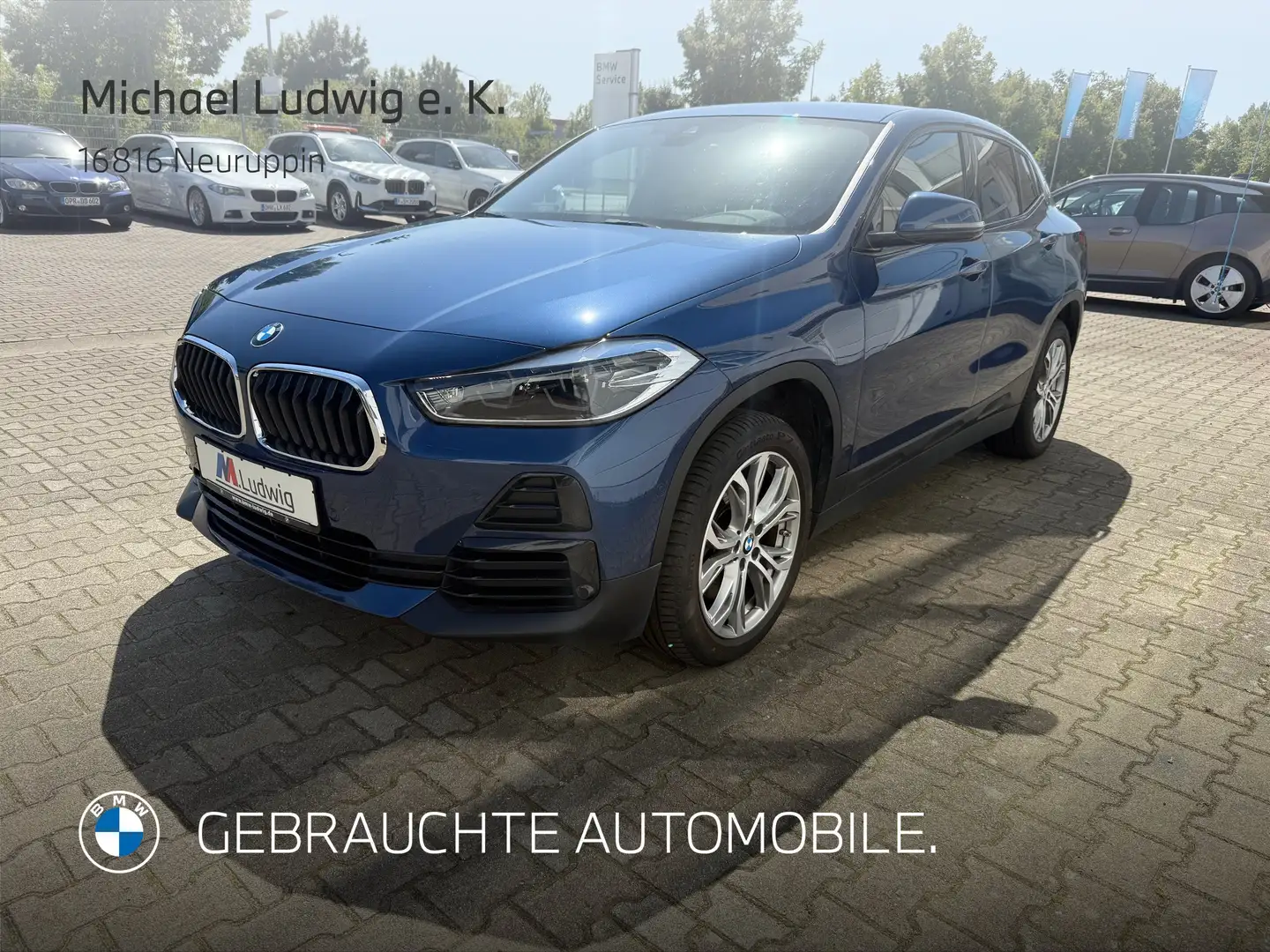 BMW X2 xDrive20d DAB LED Navi ACC + Stop&Go Shz PDC Blau - 1