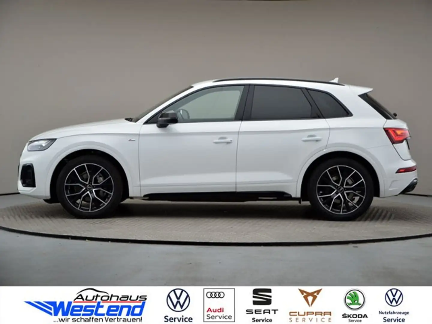 Audi Q5 S line 2.0l TDI 150kW qu. S tr. Navi AHK LED Weiß - 2